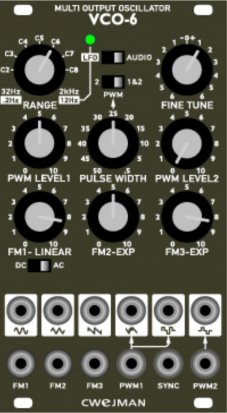 Eurorack Module VCO-6 from Cwejman