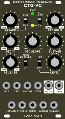 Eurorack Module CTG-VC (Grayscale alt panel) from Cwejman