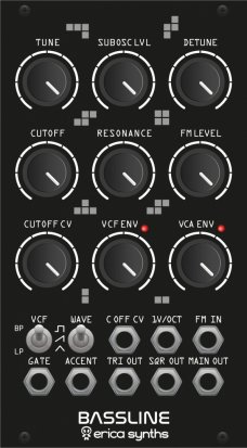 Eurorack Module Bassline from Erica Synths