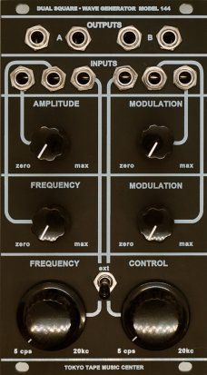 Eurorack Module Dual Square Wave Generator Model 144 from Tokyo Tape Music Center