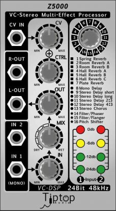 Eurorack Module Z5000 VC Digital Multi-Effect from Tiptop Audio