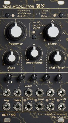 Eurorack Module BITI WORKSHOP * FIG TIDAL MODULATOR 潮汐 from Other/unknown