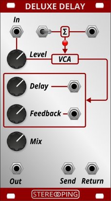 Eurorack Module Deluxe Delay from Stereoping