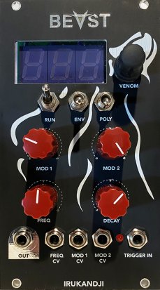 Eurorack Module Irukandji Glitch Drum VCO from Beast-Tek