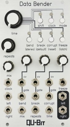 Eurorack Module Data Bender (Silver) from Qu-Bit Electronix