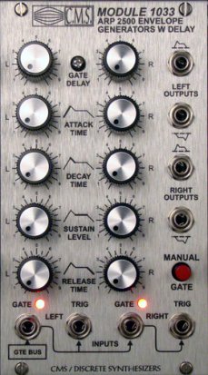 Eurorack Module 1033 ARP 2500 Enveloper Generators with Delay from CMS