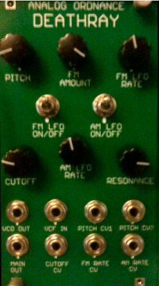 Eurorack Module Deathray from Analog Ordnance