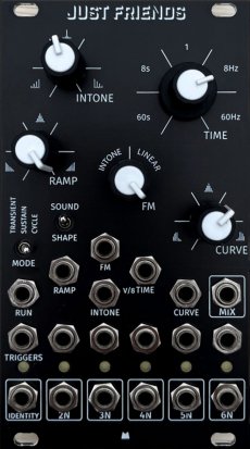 Eurorack Module Just Friends - Black Panel from Mörk Modules