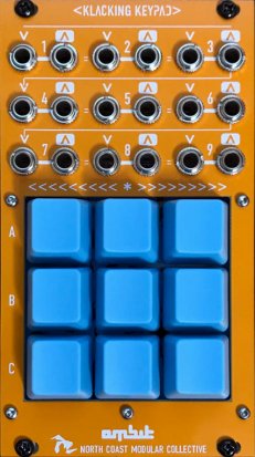 Eurorack Module Klacking Keypad (Black) from North Coast Modular Collective