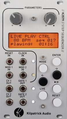 Eurorack Module K2579 Step Sequencer from Kilpatrick Audio