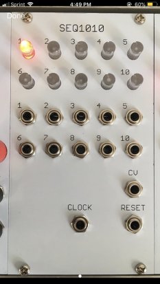 Eurorack Module WYWX SEQ1010 from Other/unknown