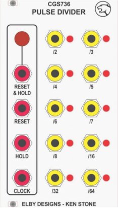 Eurorack Module CGS736 - Pulse Divider from Elby Designs