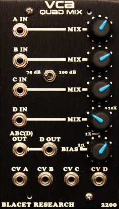 Frac Module VCA Quad Mix from Blacet