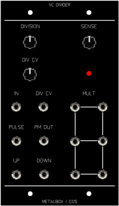 Frac Module VC Divider from Metalbox