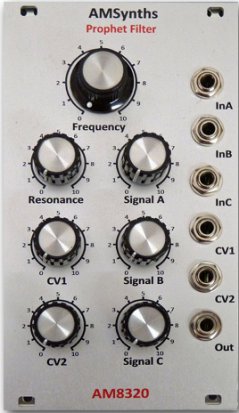 Eurorack Module AM8320 SCI Pro One X Digisound 80-6 hybrid filter from AMSynths