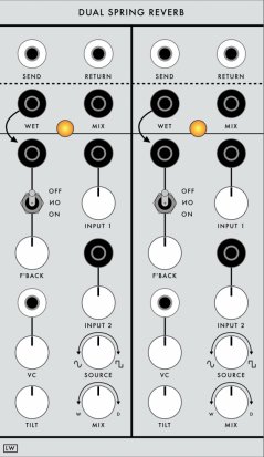 Serge Module Dual Spring Reverb from Loudest Warning