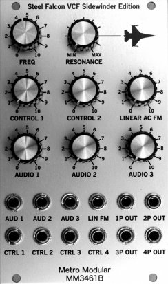 Eurorack Module MM3461B Steel Falcon VCF SE from Metro Modular