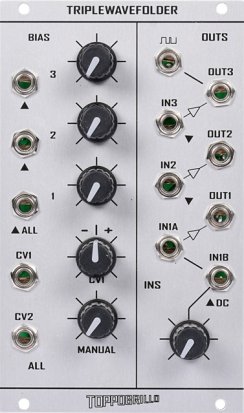 Eurorack Module Triple Wave Folder from Toppobrillo