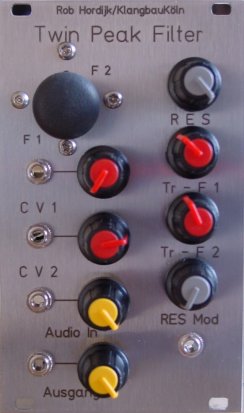 Eurorack Module Twin Peak Filter from Klangbau Köln