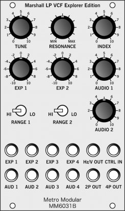 Eurorack Module MM6031B Marshall LP VCF EE from Metro Modular