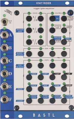 Eurorack Module Knit Rider Aluminium Panel from Bastl Instruments