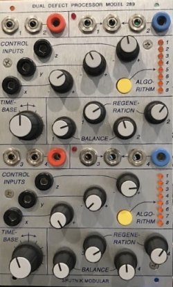 Buchla Module Sputnik Dual Defect Processor Model 289 from Sputnik Modular