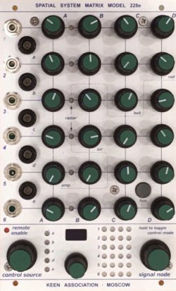 Buchla Module Spatial System Matrix Model 228e from Keen Association