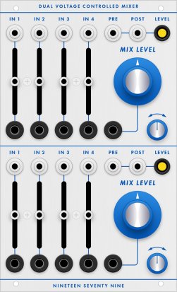 Buchla Module Dual Voltage Controlled Mixer (DVCM) from 1979