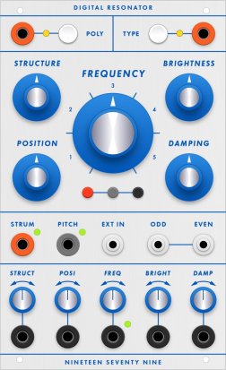 Buchla Module Digital Resonator (DR) from 1979