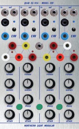 Buchla Module Quad Envelope VCA - Model 2EV from Northern Light Modular