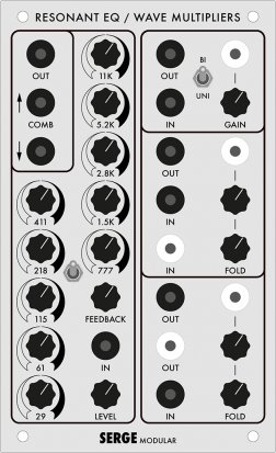 Serge Module Resonant EQ / Wave Multipliers (VCM) 2022 from Random*Source