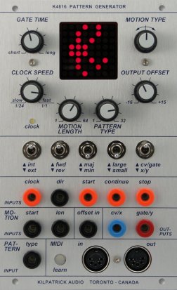 Buchla Module K4816 Pattern Generator from Kilpatrick Audio