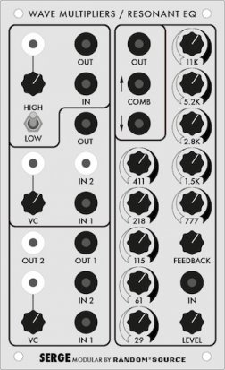 Serge Module Wave Multipliers + Resonant EQ from Random*Source