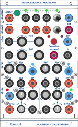 Buchla Module MM-SourceSelect-Slew-SH-LFO from EarDrill