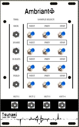 Eurorack Module Tsunami Wav Trigger from Other/unknown