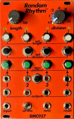 Eurorack Module BMC027 Random Rhythm from Barton Musical Circuits