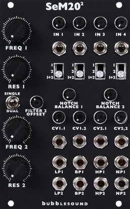 Eurorack Module DualSeM20 (Black) from Bubblesound Instruments