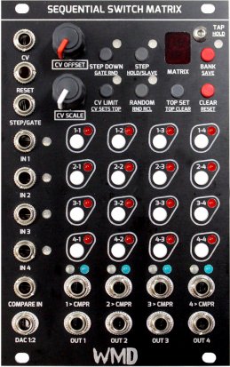 Eurorack Module Sequential Switch Matrix (black) from WMD