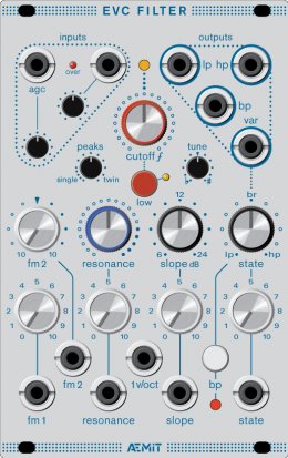 Eurorack Module EVC Filter from Aemit