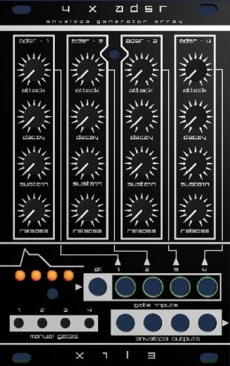 Eurorack Module 4x adsr from x1l3