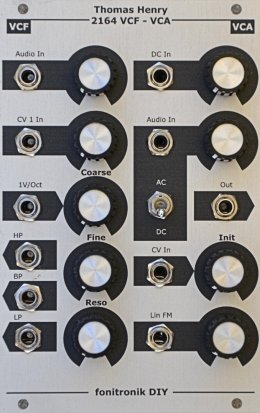 Eurorack Module Thomas Henry 2164 VCF/VCA from Fonitronik