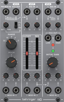 Eurorack Module SYSTEM 100 110 VCO/VCF/VCA from Behringer