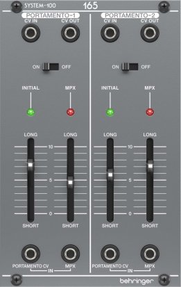 Eurorack Module SYSTEM 100 165 DUAL PORTAMENTO CONTROLLER from Behringer