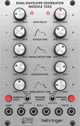 Eurorack Module Dual Envelope Generator 1033 from Behringer