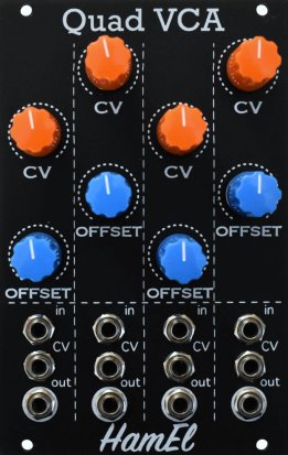 Eurorack Module Quad VCA from Hampshire Electronics