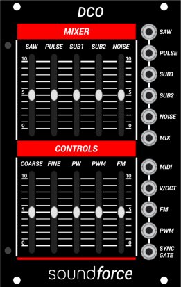 Eurorack Module DCO Black (2021) from SoundForce