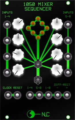 Eurorack Module 1050 Mix/Seq from Nonlinearcircuits