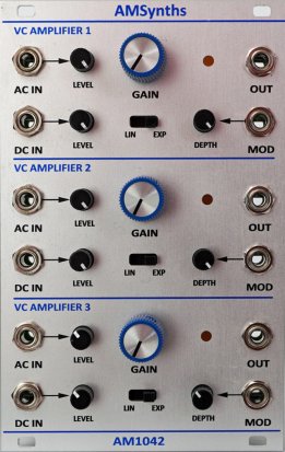 Eurorack Module AM1042 Triple VCA from AMSynths