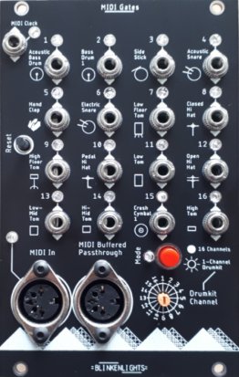 Eurorack Module Blinkenlights MIDI Gates from Other/unknown