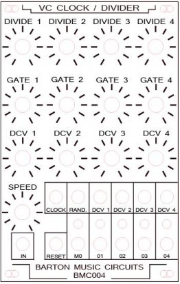 Eurorack Module BMC004 VC Clock/Divider from Other/unknown